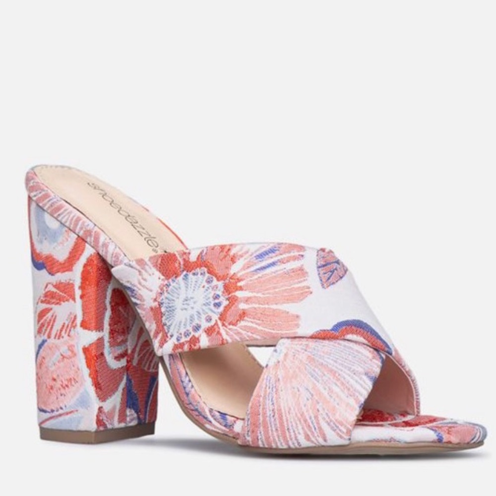 JustFab Evetta Criss across Heeled Mule